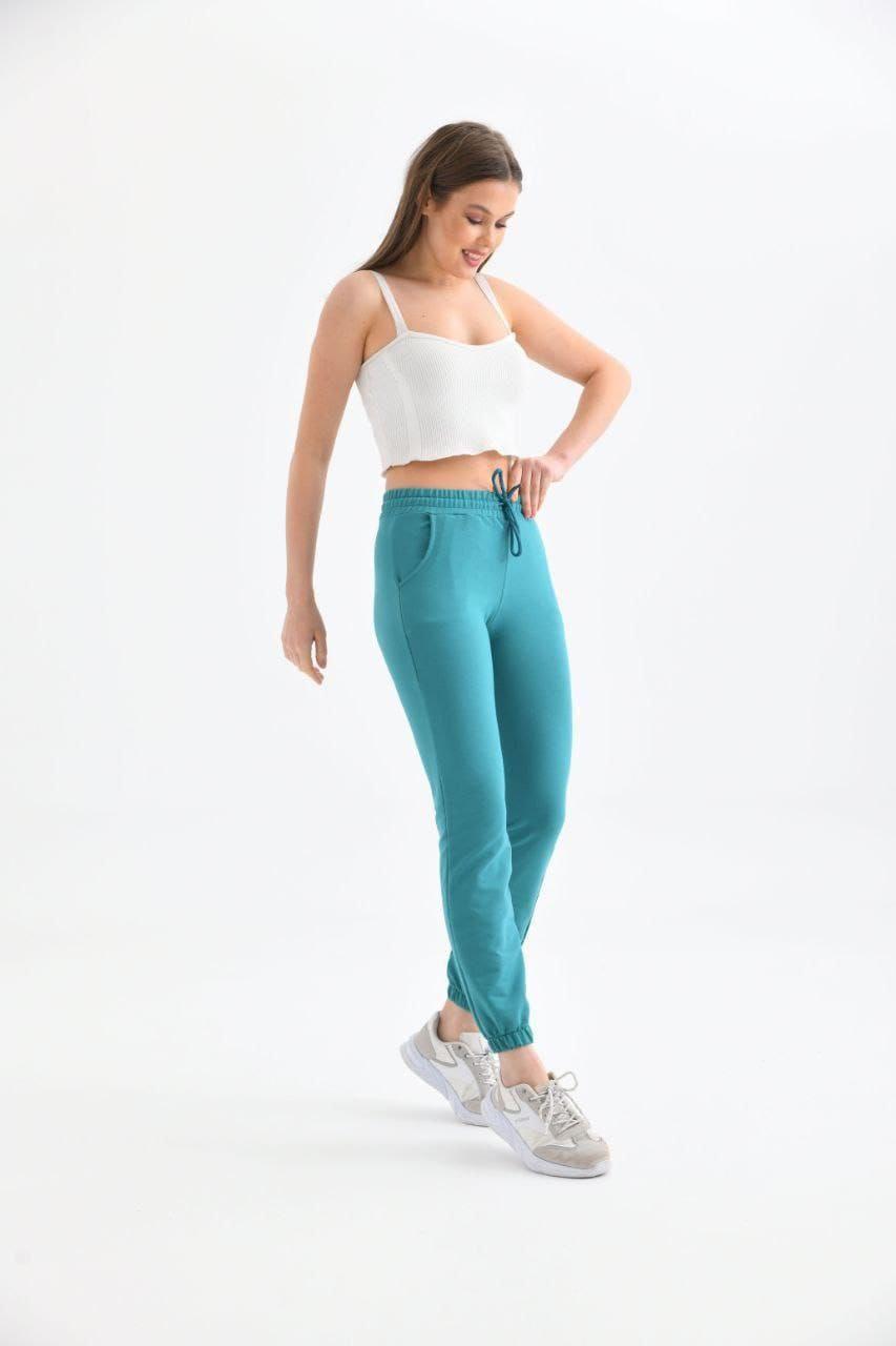 Jogger Sweatpants with Drawstring Waist Detail, Pockets and Elastic Cuffs
