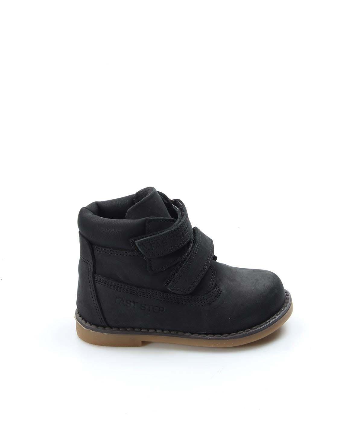 Genuine Leather Black Baby Worker Boot 006SBA1001