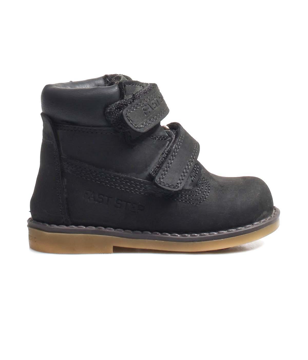 Genuine Leather Black Nubuck Baby Worker Boot 006SBA1001