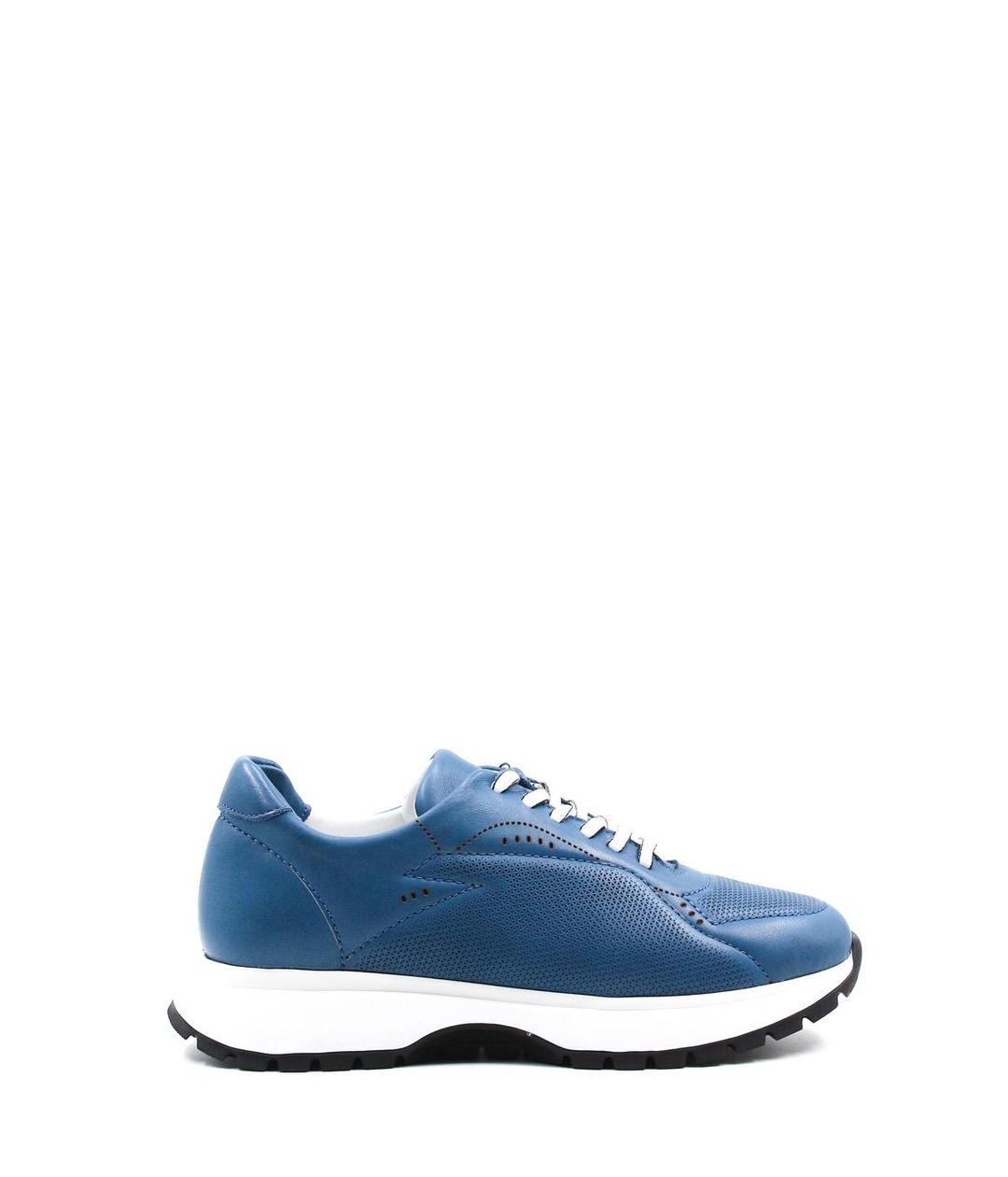 Genuine Leather Blue Woman Casual Shoe 138ZA1080