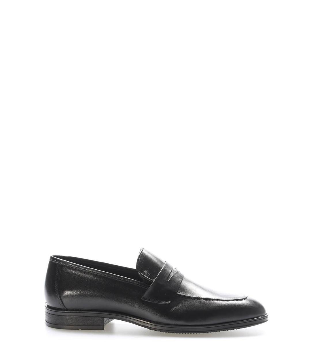 Genuine Leather Black Man Classical Shoe 195MA7000