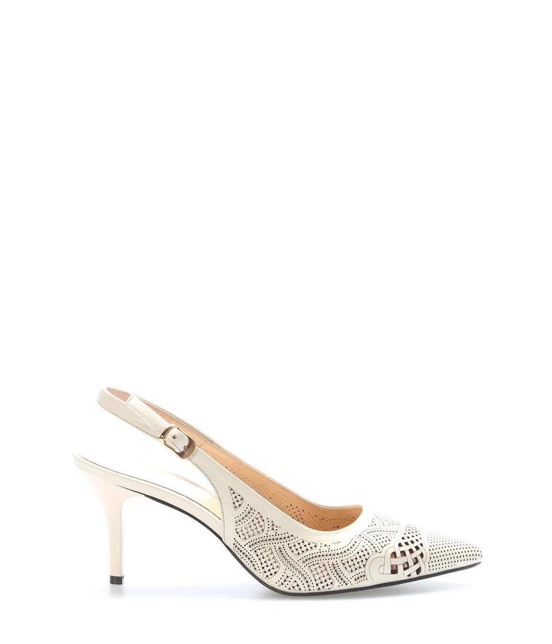 Genuine Leather 1052 BEJ Woman Stiletto Heel Shoe 215ZA2974