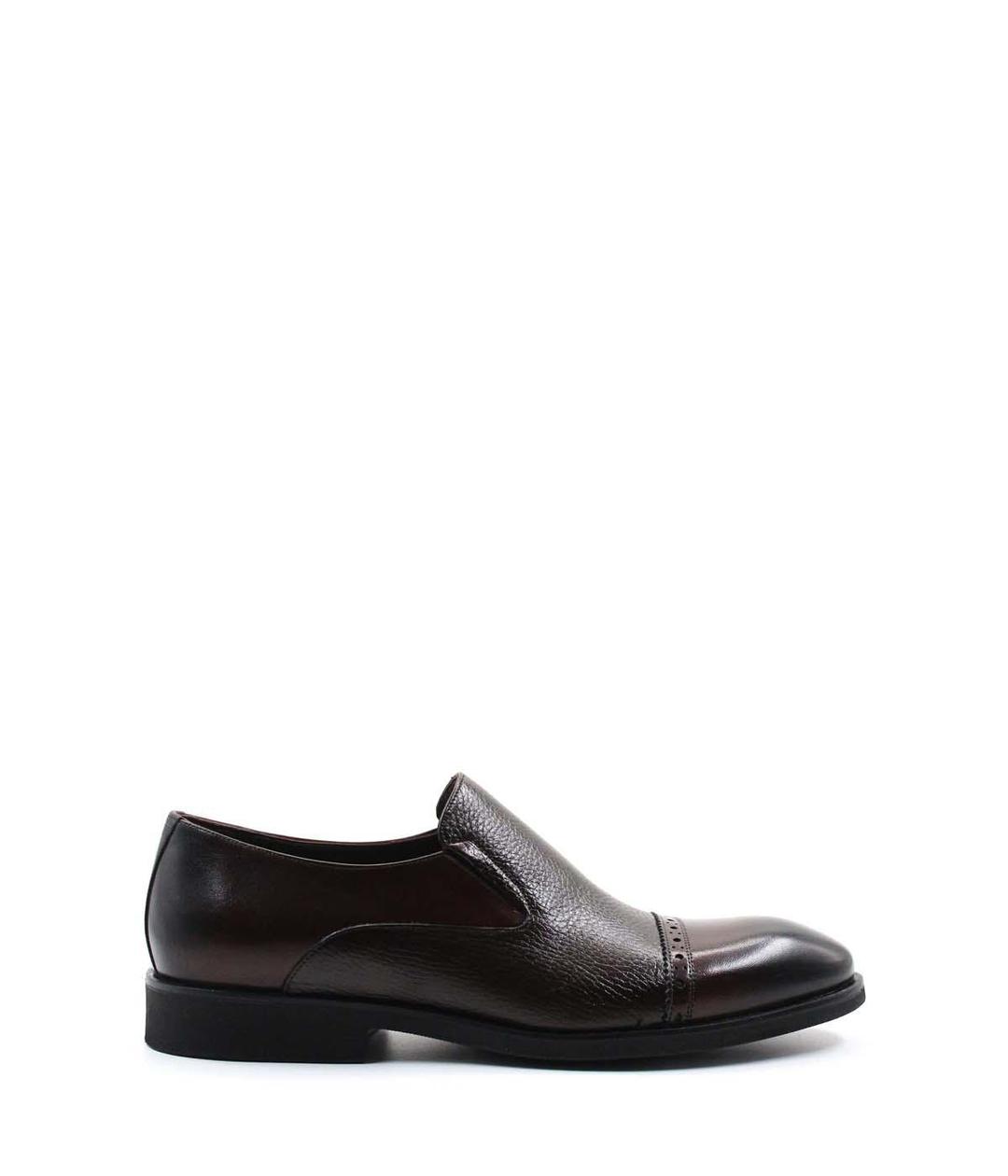 Genuine Leather Brown Man Classical Shoe 237MA578