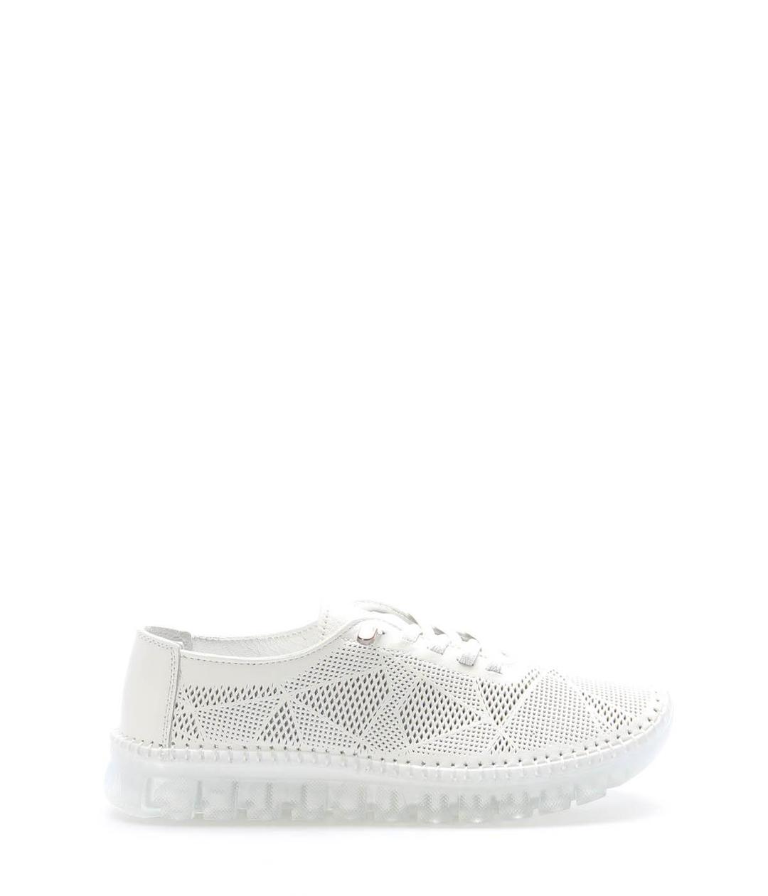 Кожа Белый Женская Повседневная  Обувь 419ZA21