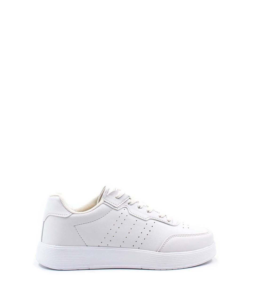 White Woman Sneaker Shoe 666ZA158