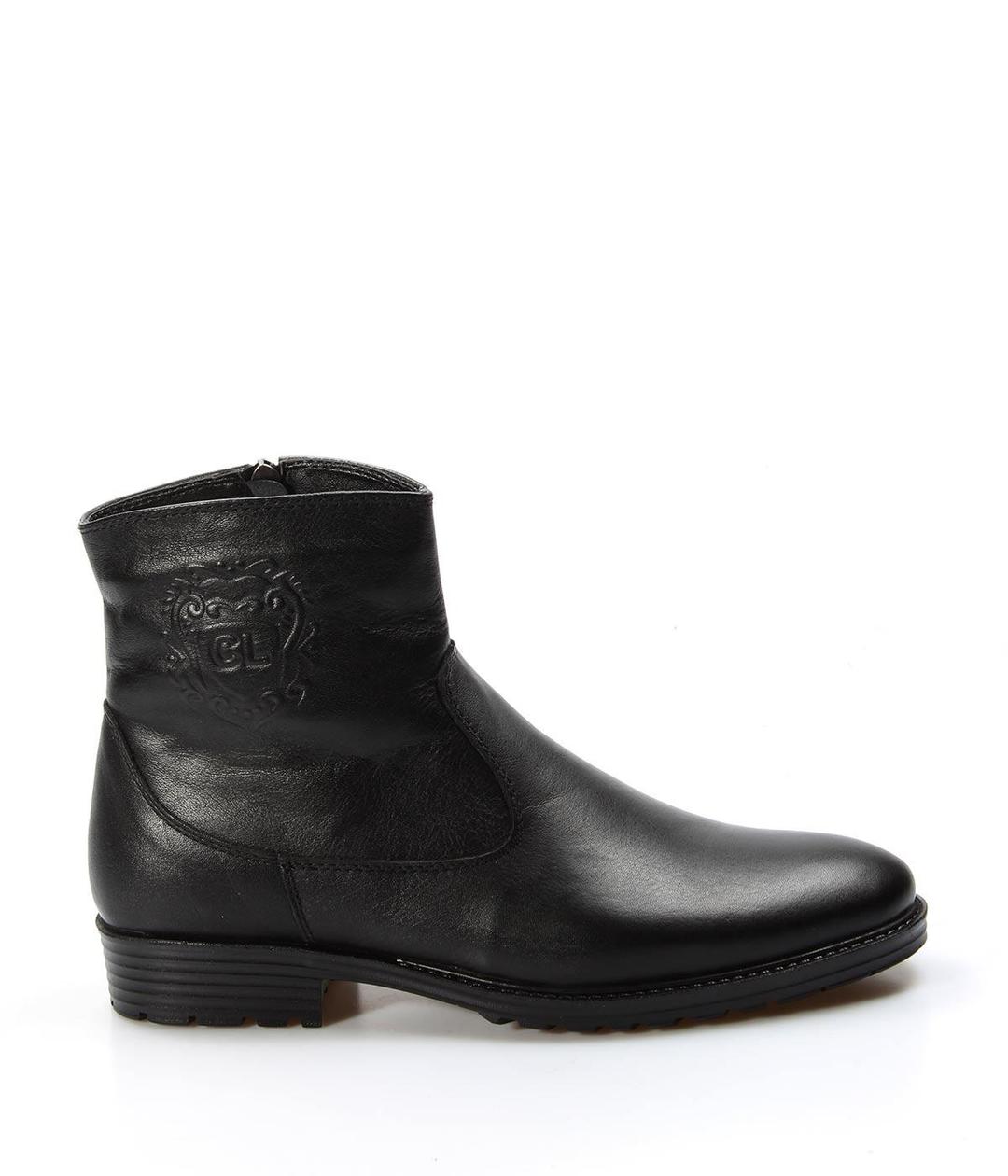 Genuine Leather Furry Black Man Classical Boot 671KMA302