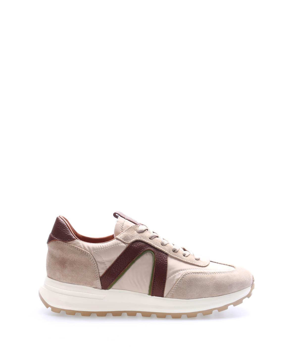 Genuine Leather Beige Man Casual Shoe 723MA5065