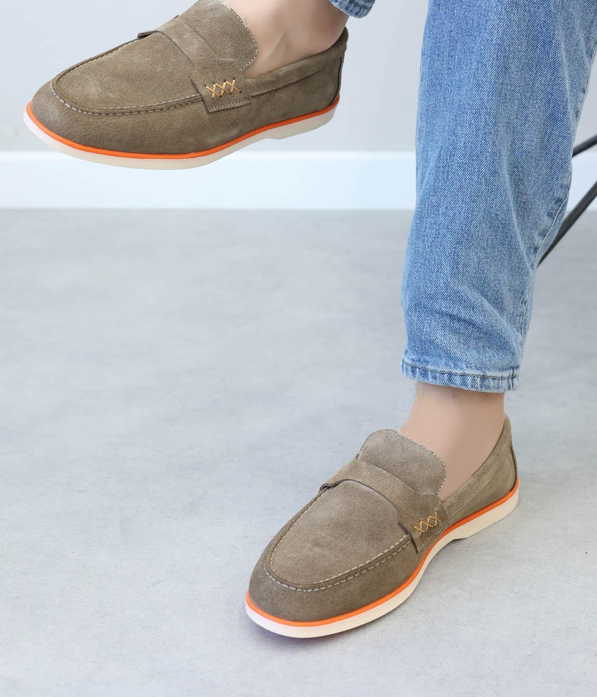 Genuine Leather Mink Suede Man Casual Shoe 819MA050LP