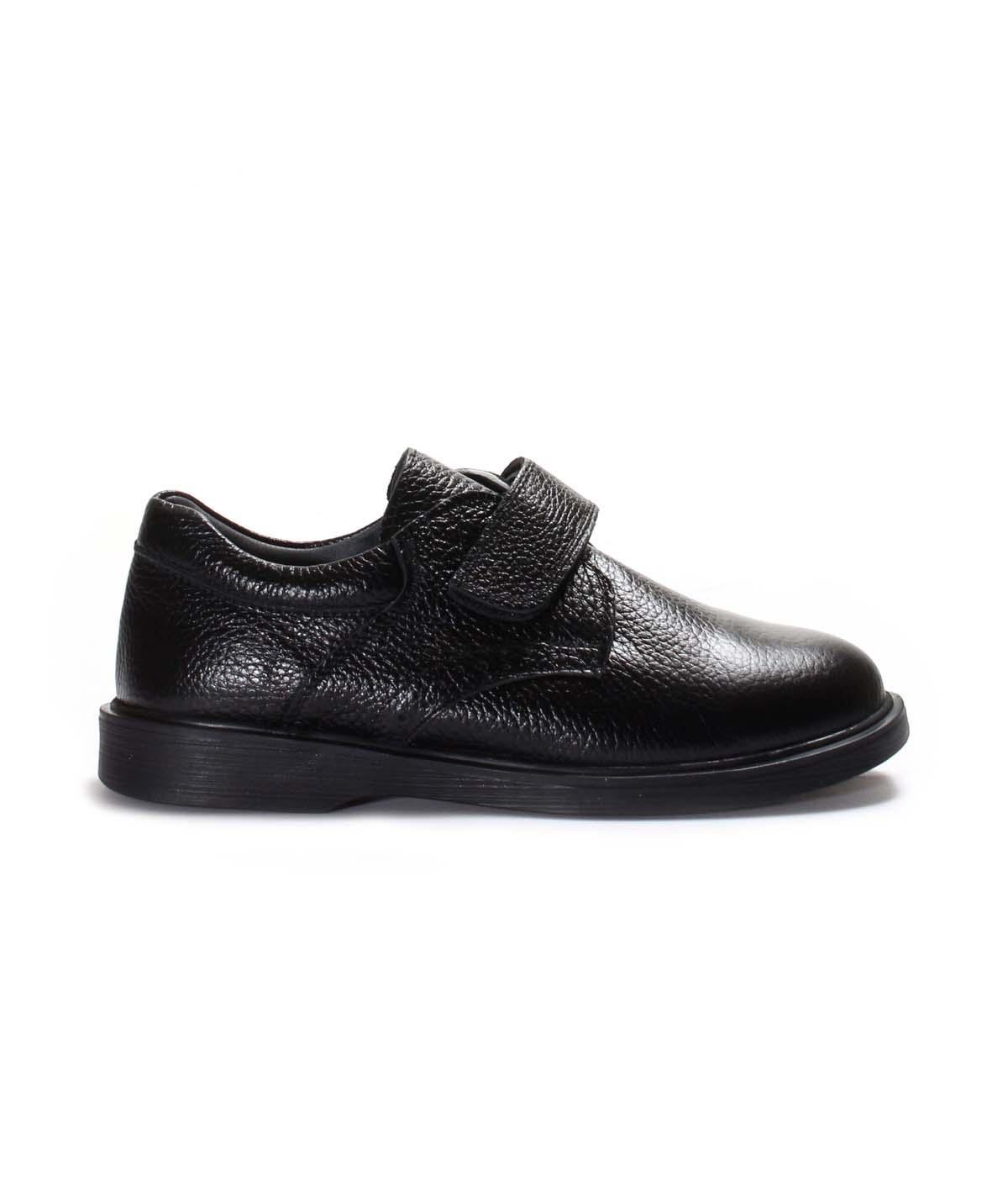 Genuine Leather Black Unisex Child Casual Shoe 837XCA888