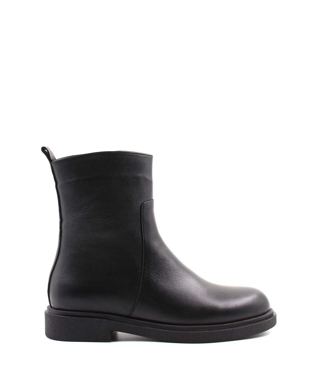 Genuine Leather Furry Black Woman Classical Boot 866KZA321