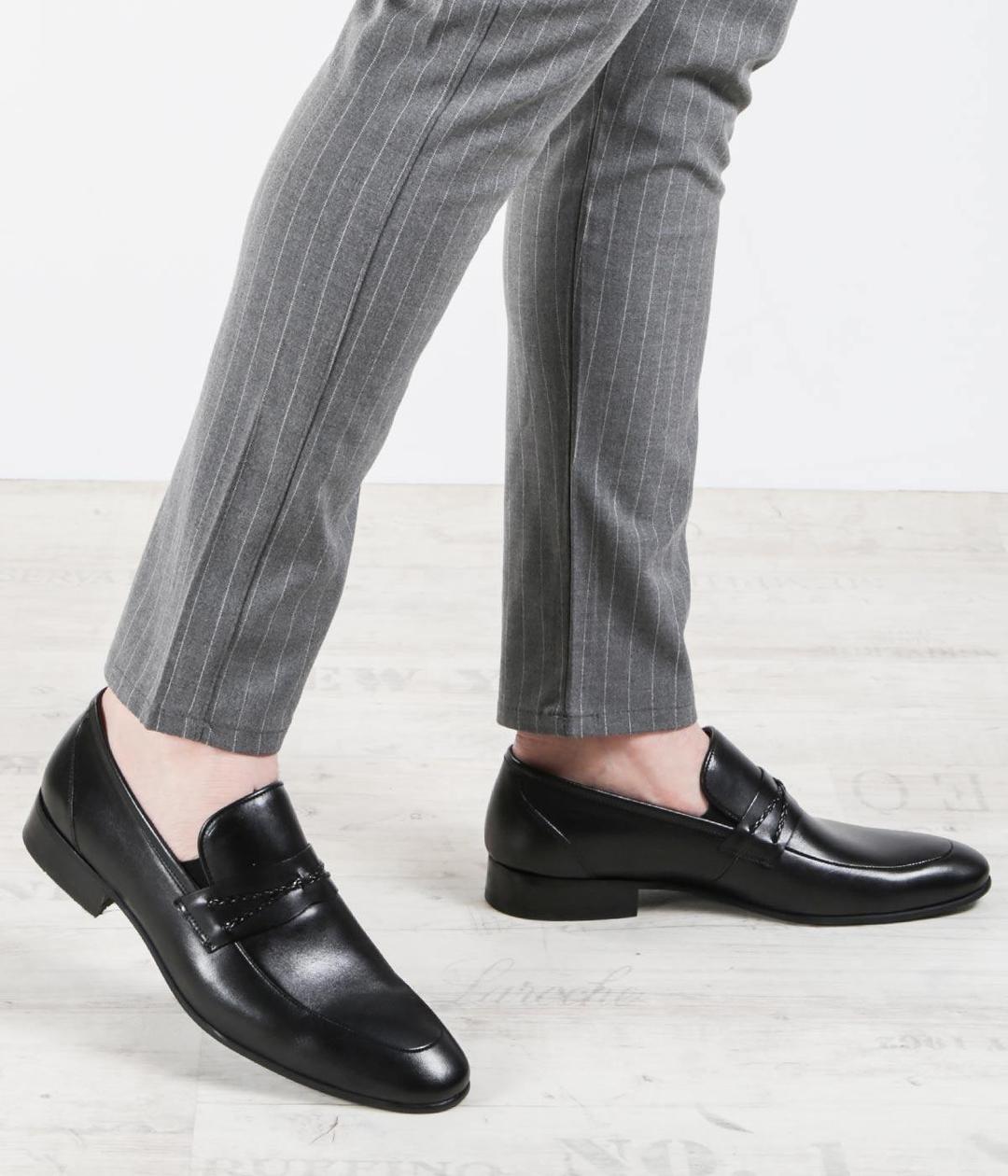 Hakiki Deri Siyah Erkek Klasik Ayakkabı 867MA94