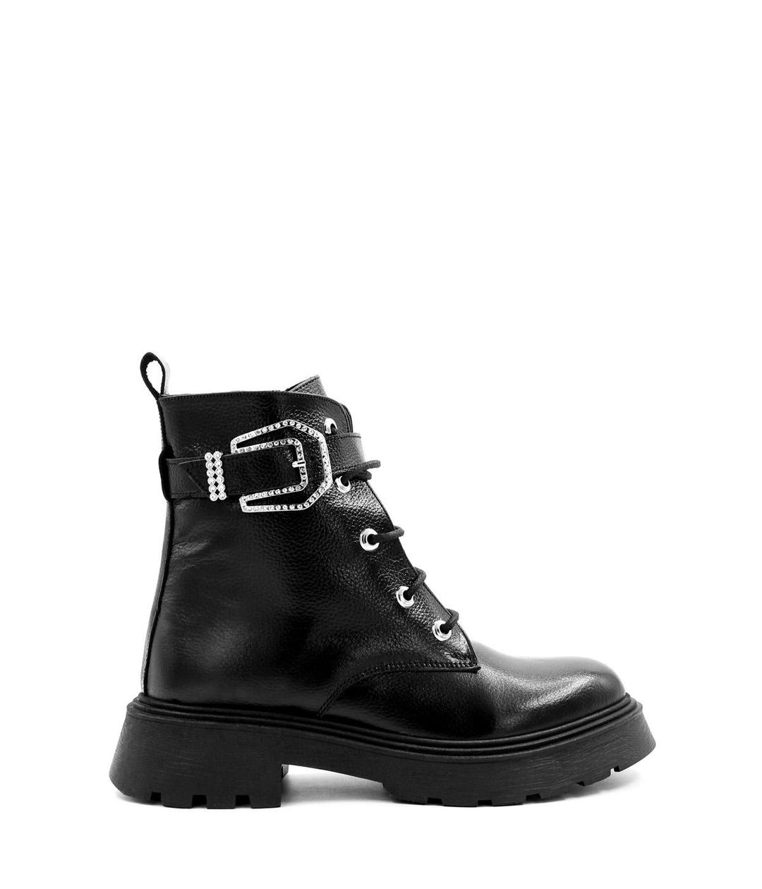 Genuine Leather Furry Black Woman Classical Boot 888KZA1560