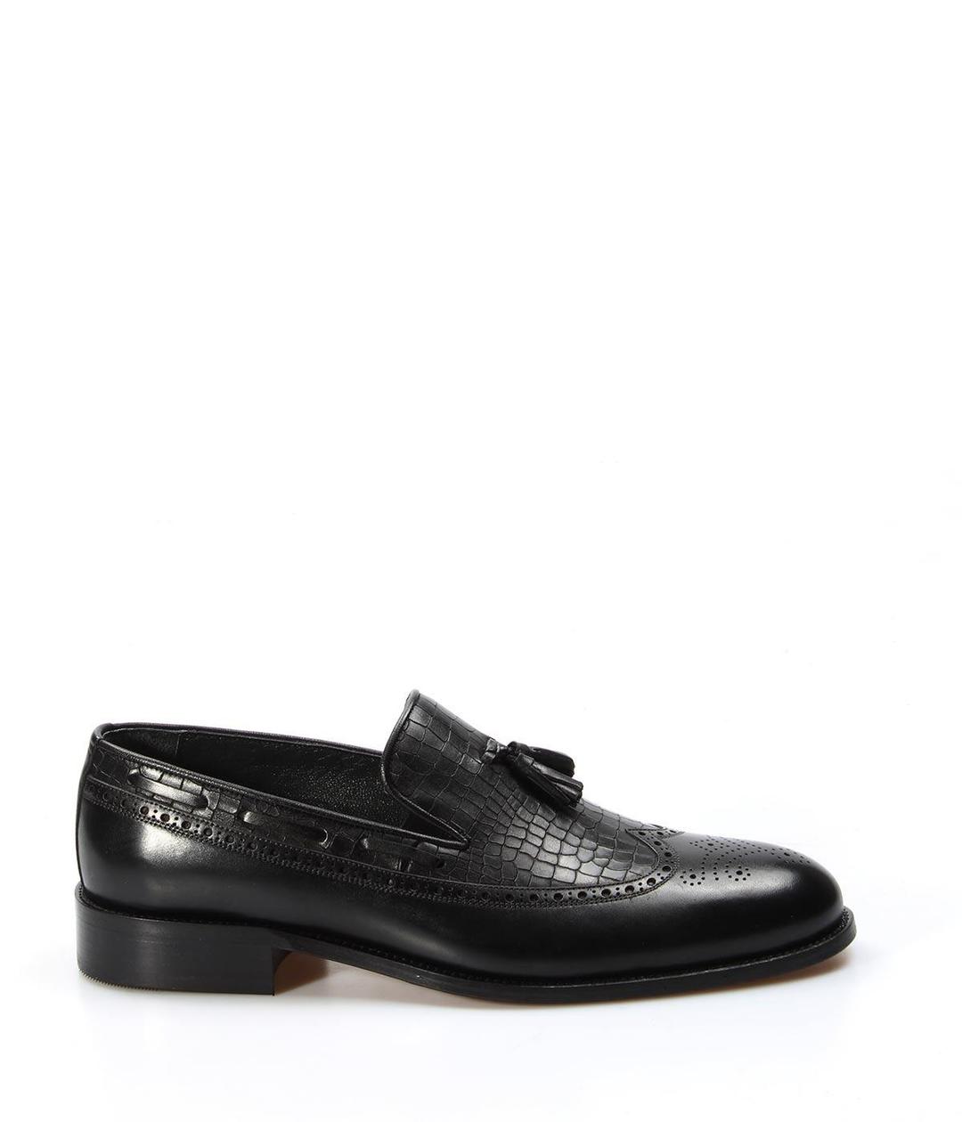 Genuine Leather Leather Sole Black Antique Man Classical Shoe 893MA8802-1
