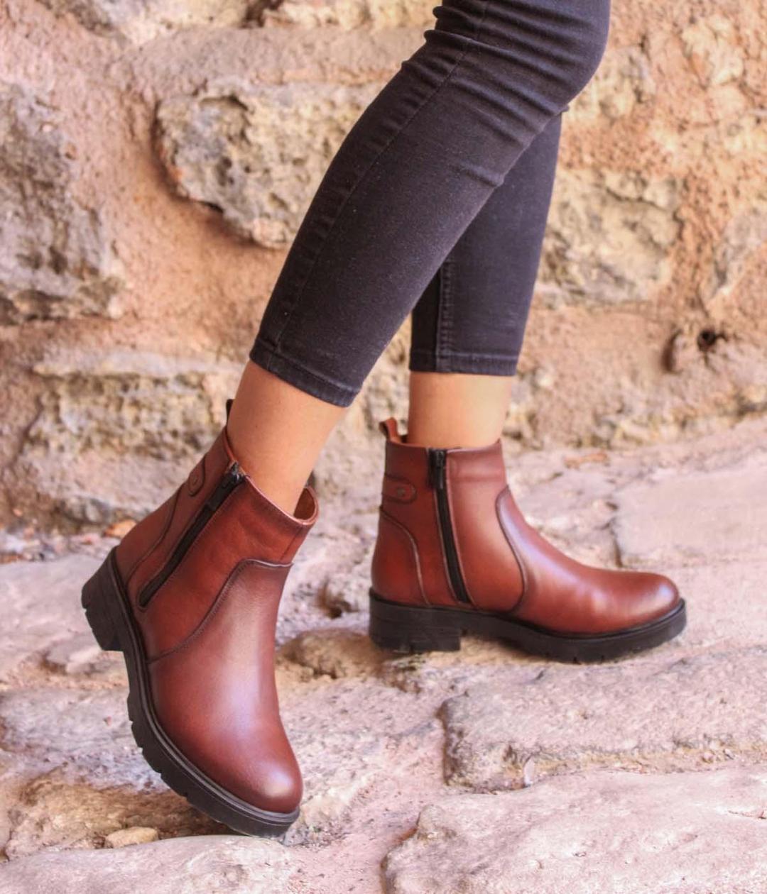 Genuine Leather Gingery Woman Classical Boot 901SZA204