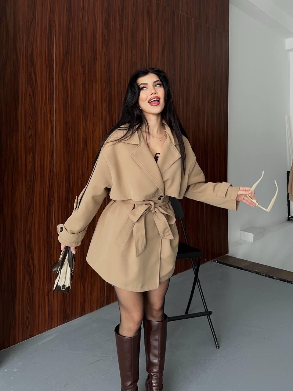 Oversize Short Trench Coat