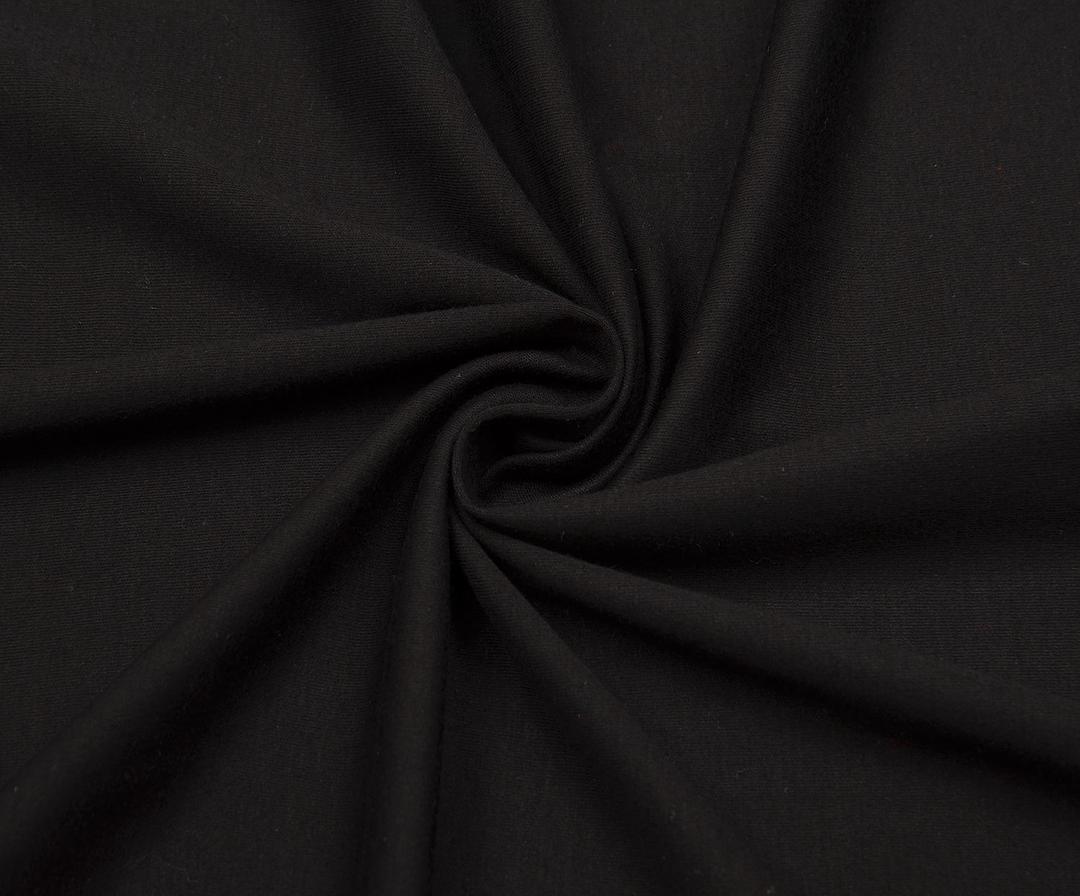 ИНТЕРЛОК ПЕНЬЕ ТКАНЬ - ЧЕРНЫЙ