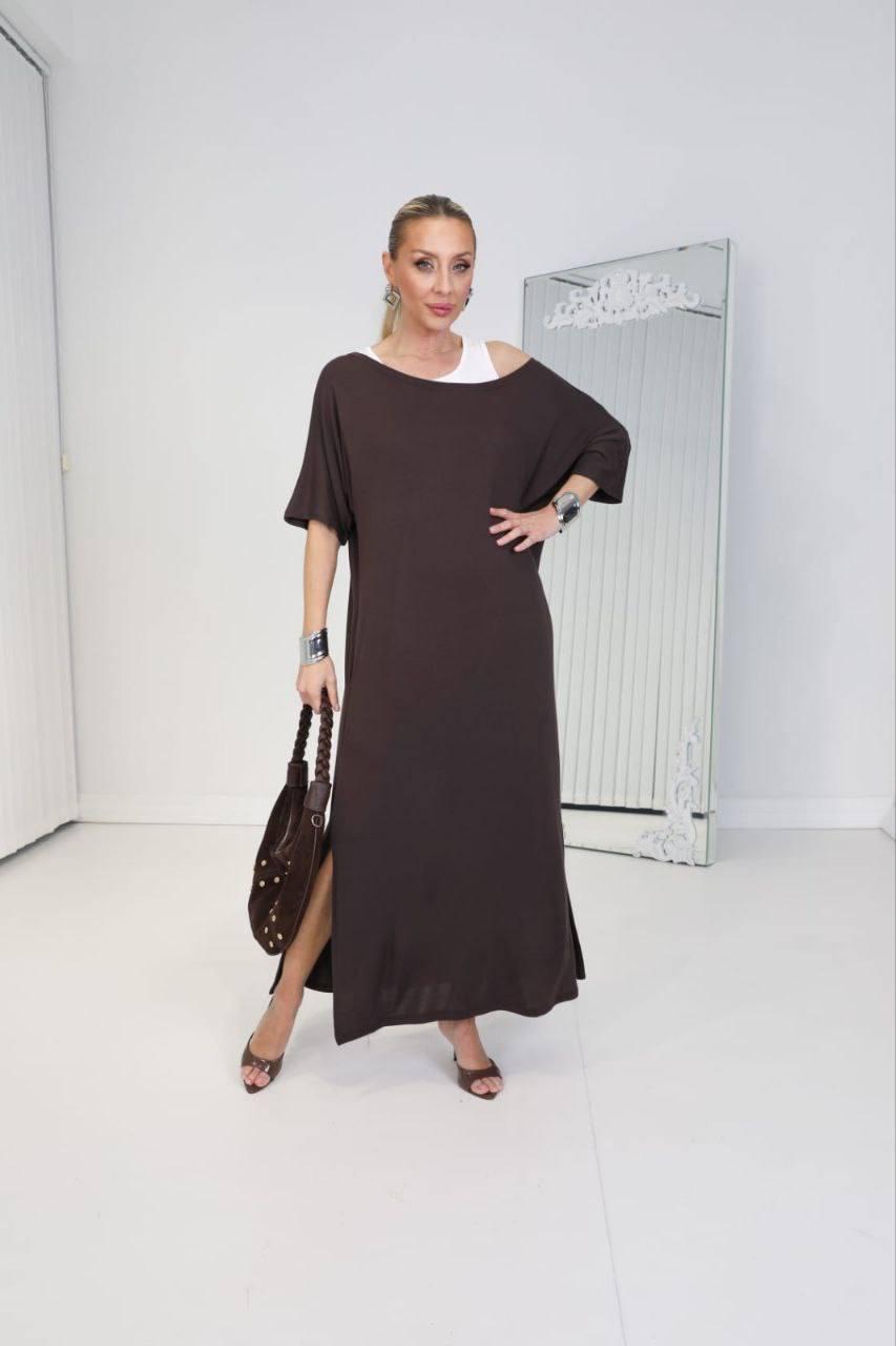 Effortless Elegance: Oversize Draped Maxi Dress