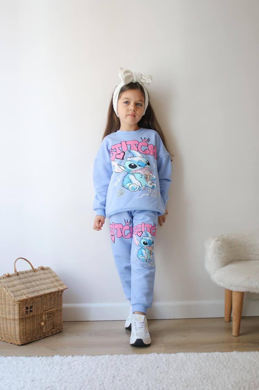 Girls Character Print and Chic Detailed Tracksuits