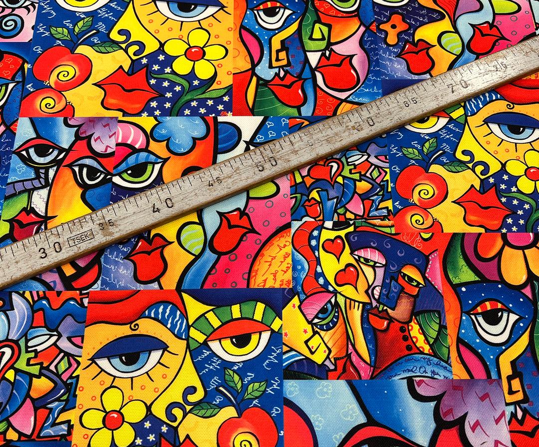 PAINTER'S PAINTING DIGITAL PRINT FABRIC - HARMONY