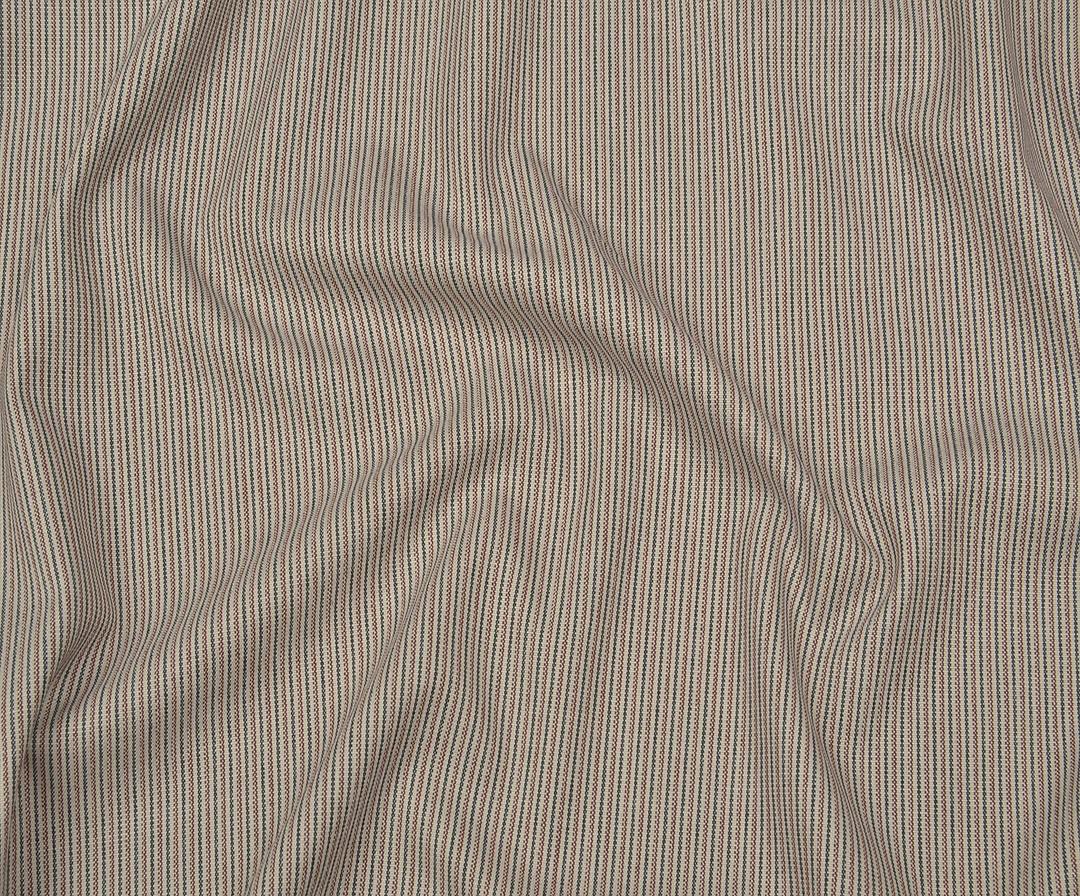 ÇİZGİLİ LİKRALI GABARDİN KUMAŞ - BEJ