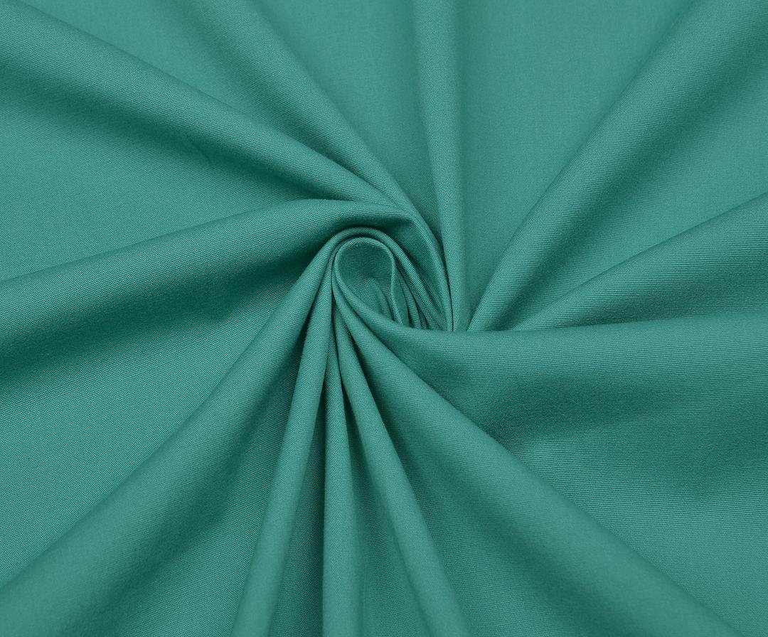 ТКАНЬ ИЗ ОРГАНИЧЕСКОГО ХЛОПКА - БИРЮЗОВЫЙ