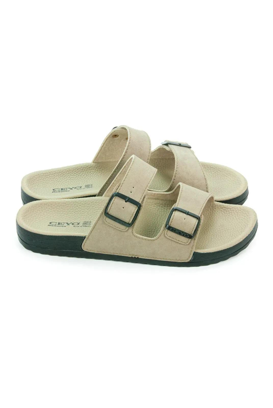 Ceyo Hajj Umrah Men's Slipper Cream (Bahama 10)