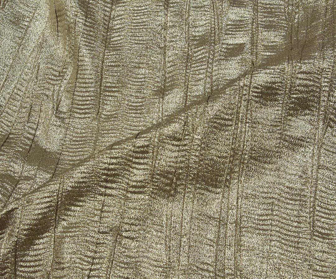 ТКАНЬ ЖАККАРД ГЛАДКАЯ С БЛЕСТКАМИ - СВЕТЛО-БЕЖЕВЫЙ