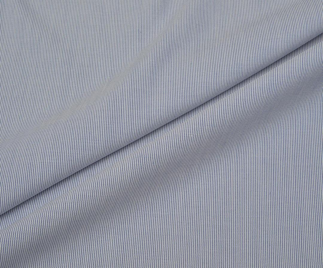 STRETCHY SHIRT COTTON FABRIC - NAVY BLUE