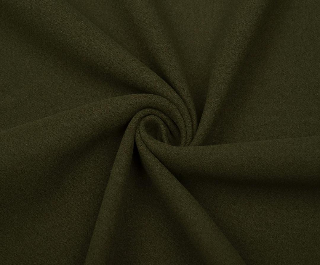 WOOL BLEND COAT FABRIC - GREEN