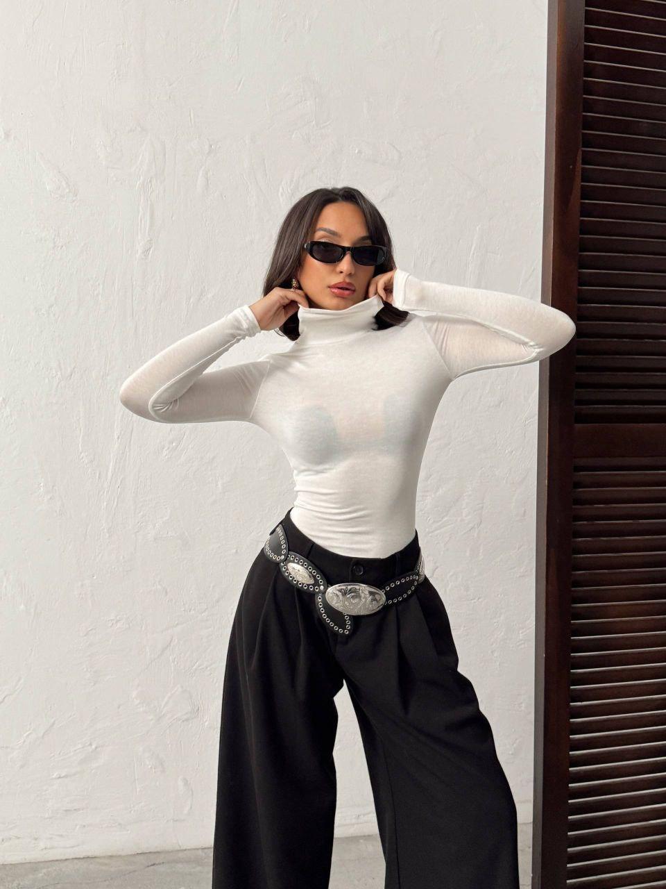 Мөлдір тоқылған жартылай балықшы мерсерленген топ