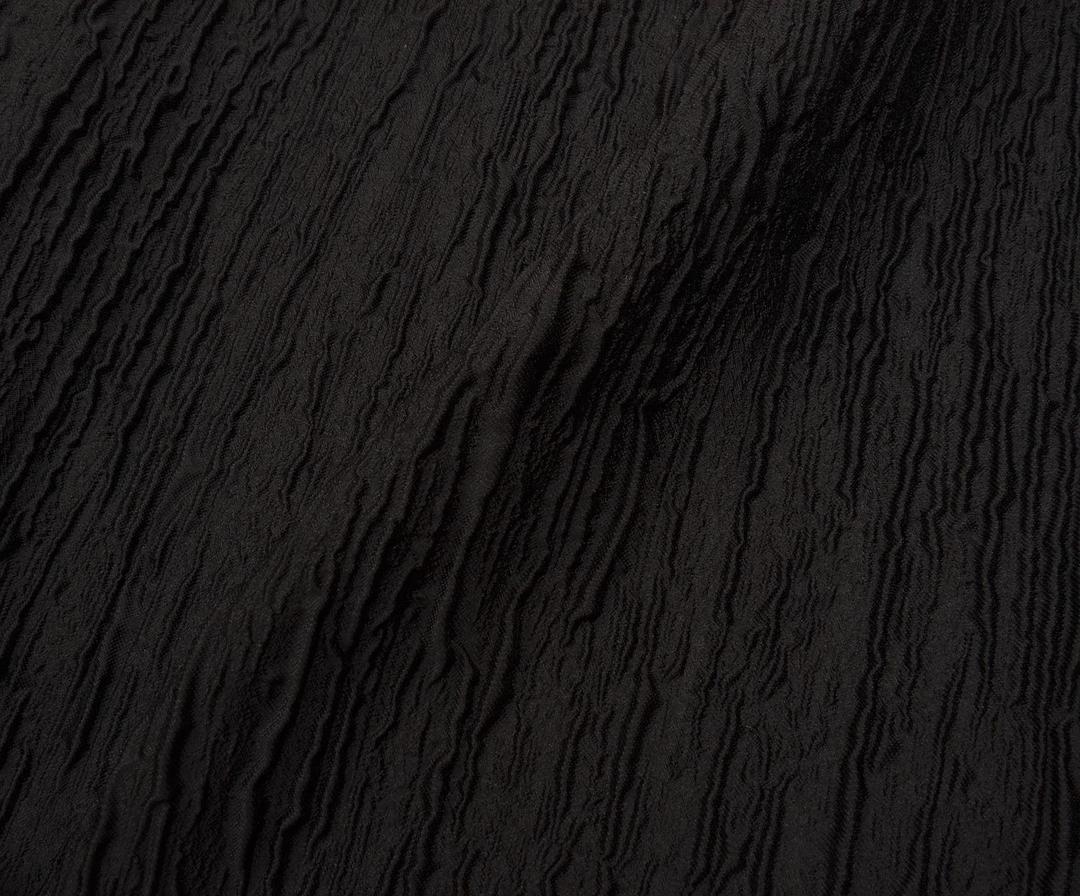 ЖАККАРДОВАЯ ТКАНЬ ДЛЯ ВЕЧЕРНИХ ПЛАТЬЕВ - ЧЕРНЫЙ