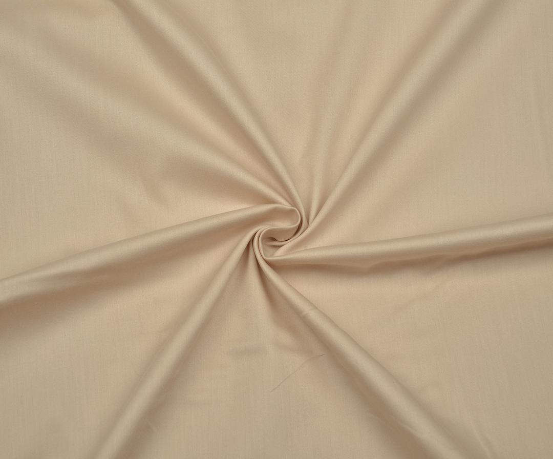 COTTON SATIN FABRIC - BEIGE