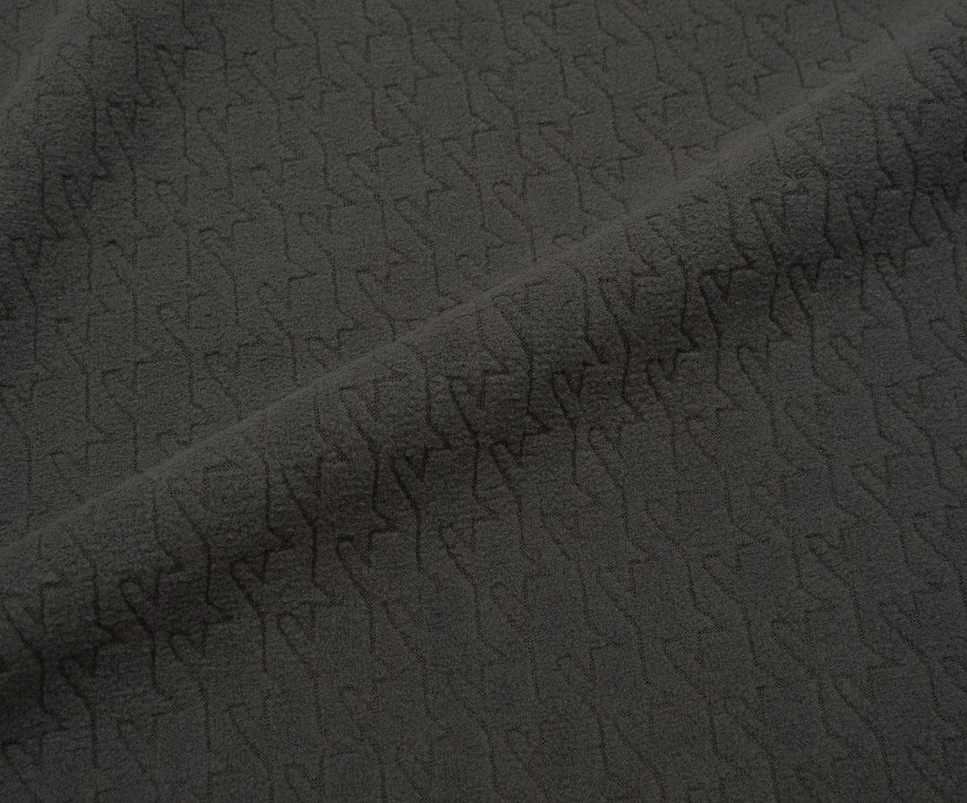 JACQUARD FLEECE FABRIC - FUME