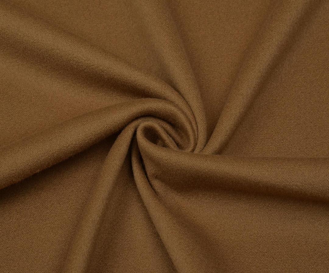 THIN CASHMERE COAT FABRIC - CAMEL