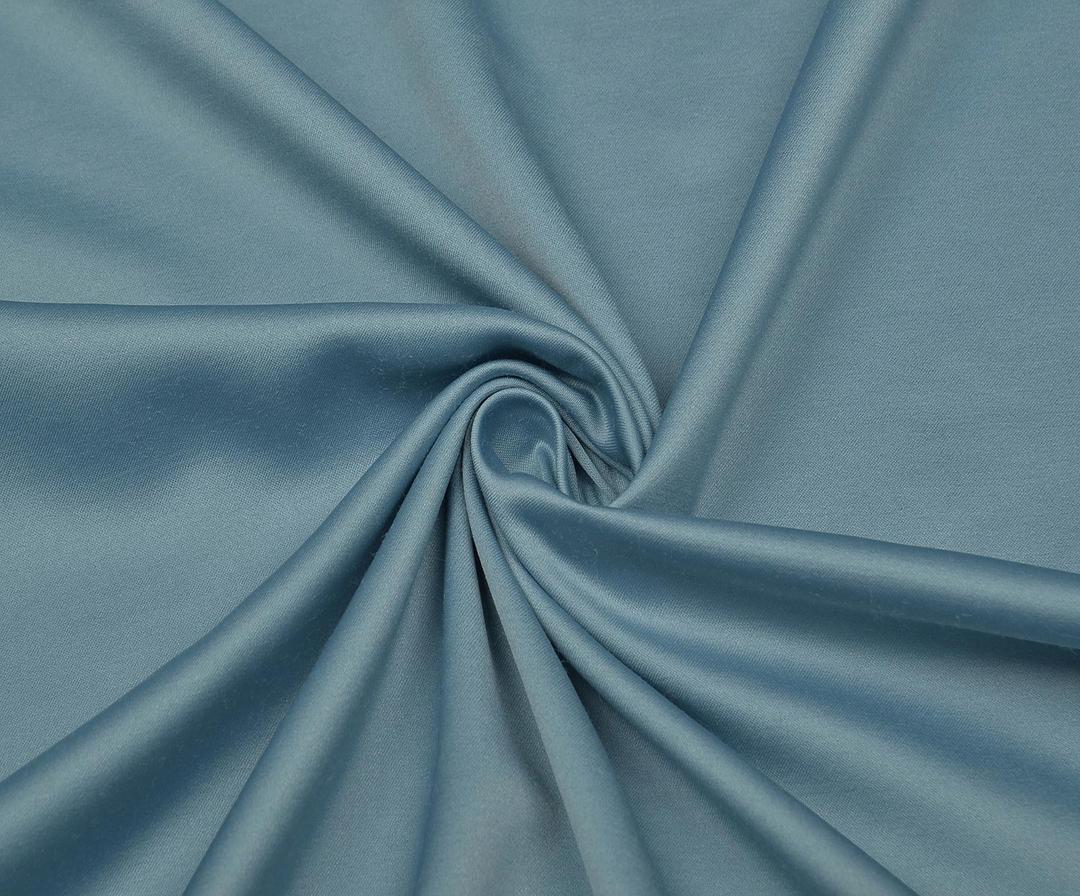 VISCOSE SATIN FABRIC - BLUE