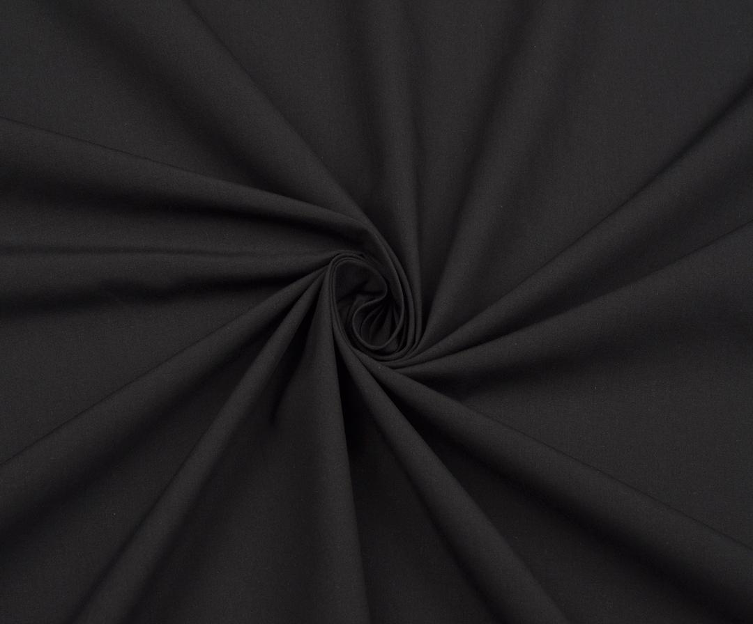 100% COTTON FABRIC - BLACK