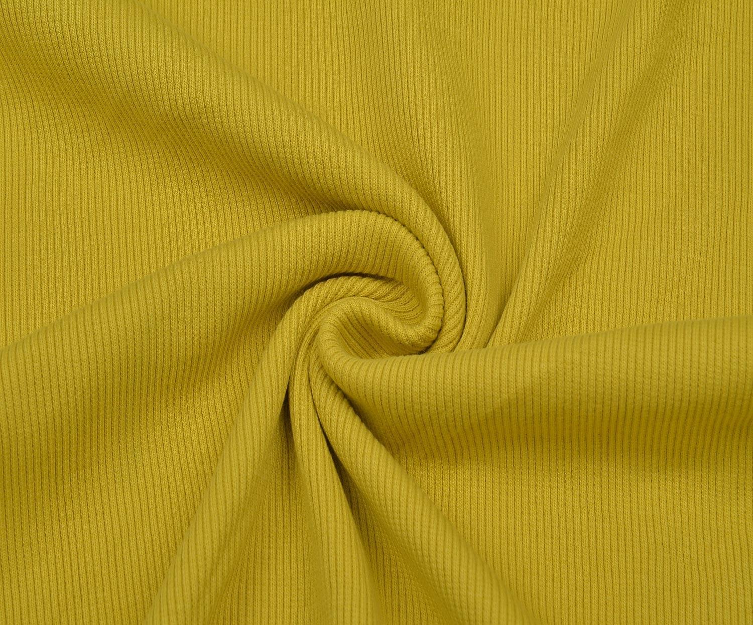 RIB KNIT FABRIC - YELLOW