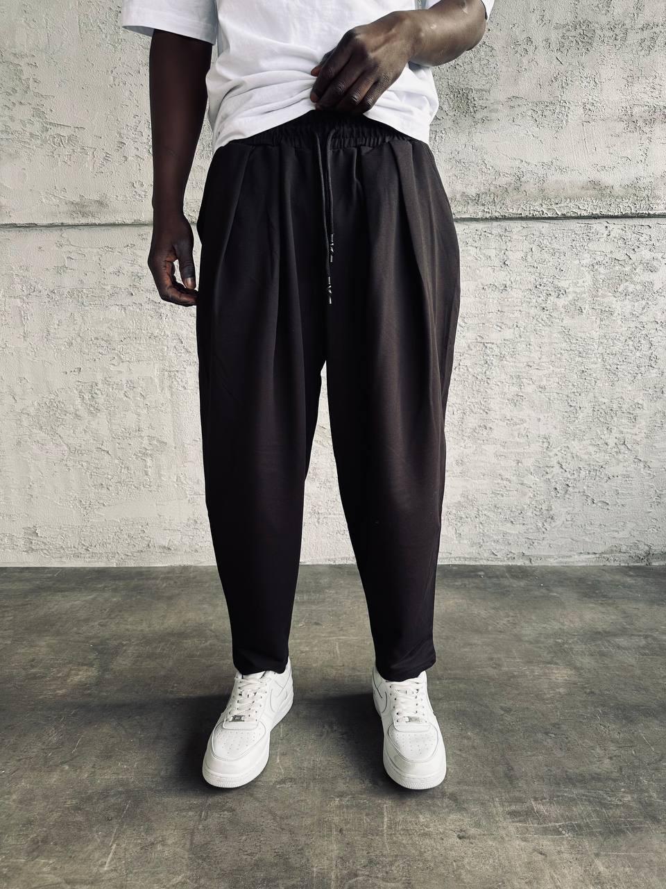 Мужские черные джинсы "Джоггер" свободного кроя