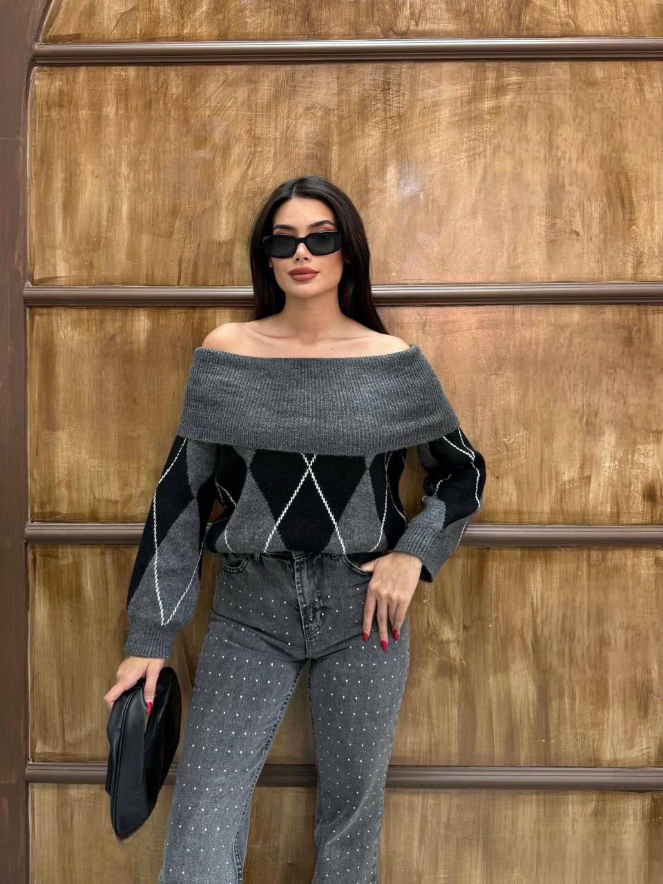 💎 Трико с вырезом на плечах в стиле Аргил