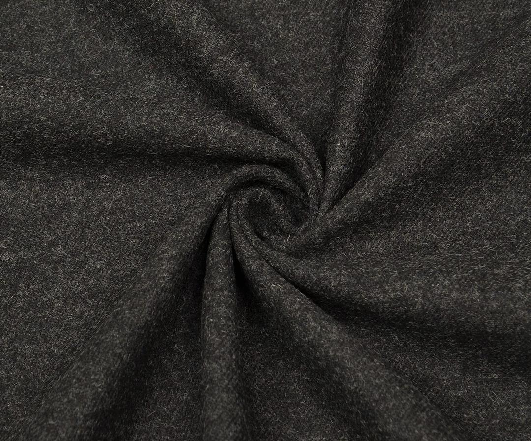 JACKET WOOL FABRIC - ANTHRACITE