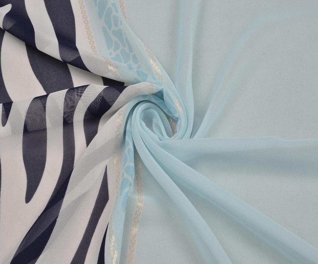 PATTERNED MULTI SPONGE FABRIC - BABY BLUE