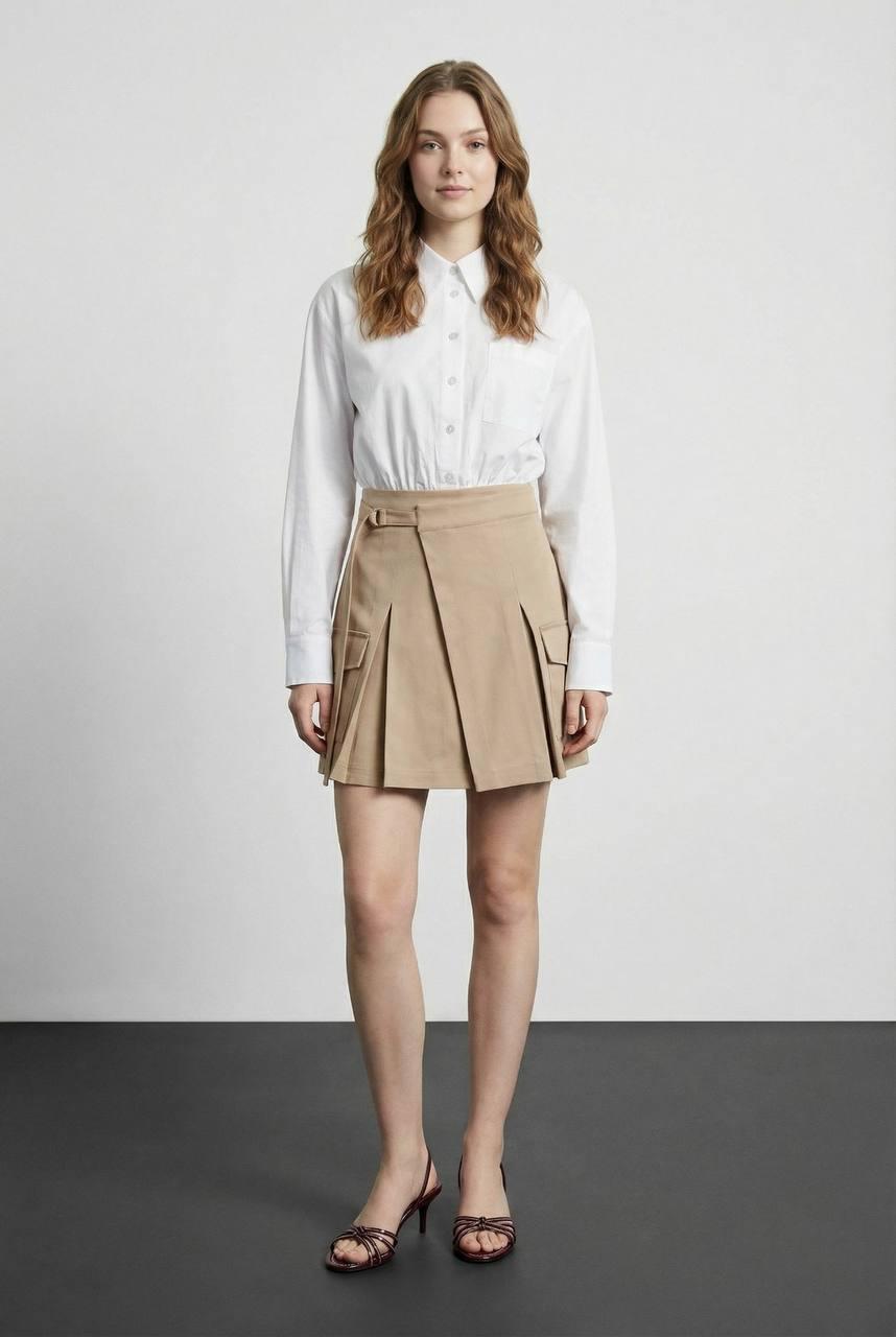 Klasik Kesim Poplin Gömlek (Beyaz)