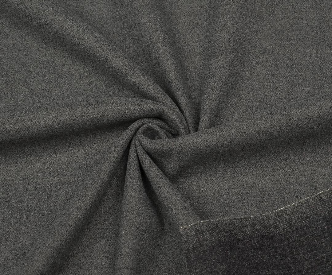 COAT WOOL FABRIC - ANTHRACITE