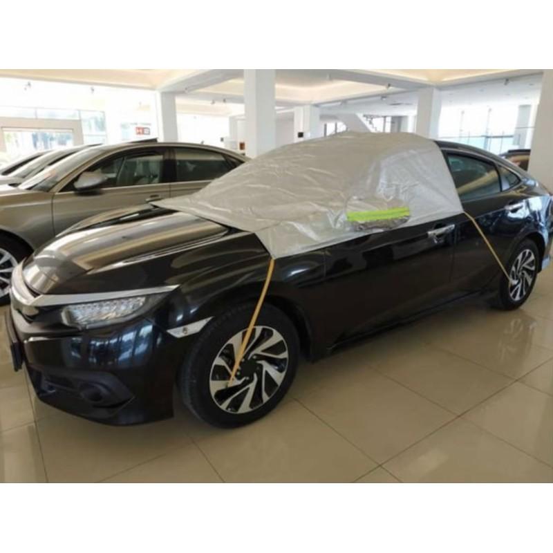 Car Windshield Ice Snow and Sun Protective Cover Half Tarpaulin