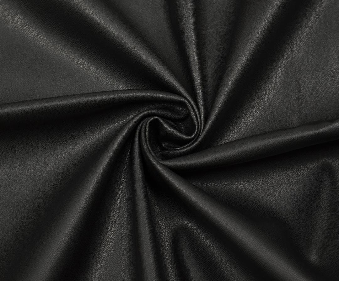 ŞARDONLU DERİ KUMAŞ - SİYAH