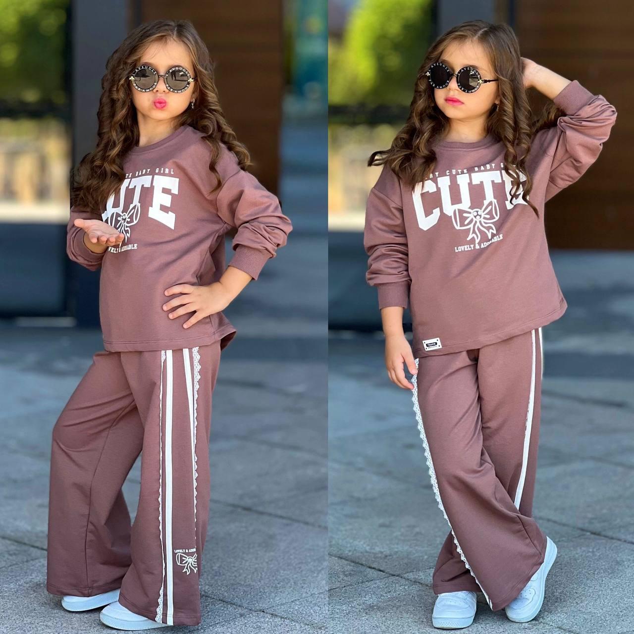 Спортивный костюм "Cute" для девочек.
