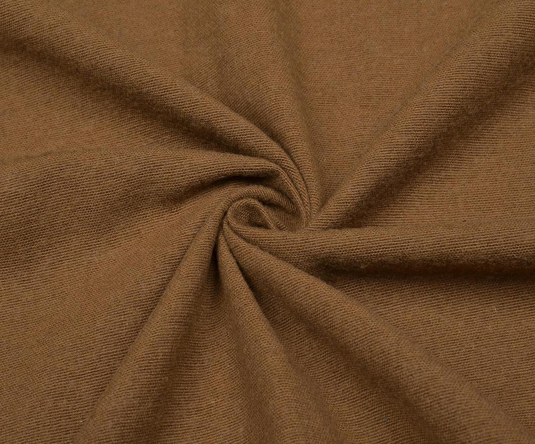 WOOL FABRIC FOR COAT AND JACKET - CAMEL