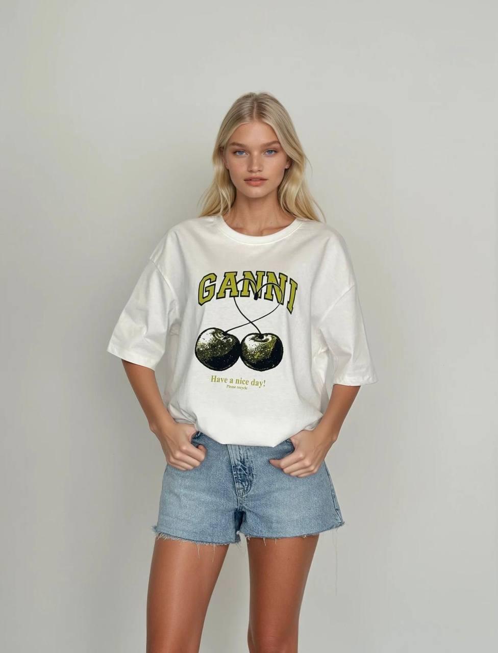 T-shirt GANNI "Cherries"