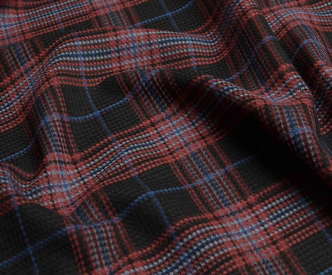 TIMELESS PLAID FABRIC - BURGUNDY