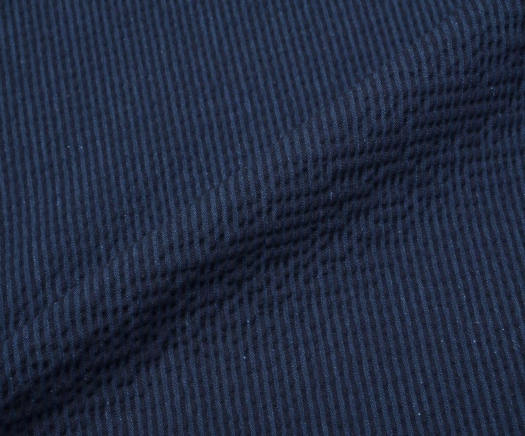 KABARTMA FİTİLLİ DOKUMA KUMAŞ - LACİVERT